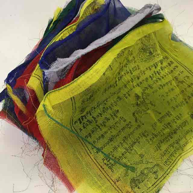 BUNTING, Tibetan Prayer Flags - 8m Length (25 Flags 32 x 35cm) 